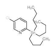 5-氯-2-(丁基锡烷基)吡啶结构式