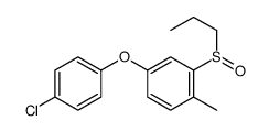 4-(4-chlorophenoxy)-1-methyl-2-propylsulfinylbenzene结构式