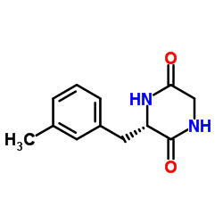 2,5-Piperazinedione, 3-[(3-methylphenyl)methyl]-, (3S)- (9CI) Structure