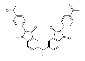 2-(4-acetylphenyl)-5-[2-(4-acetylphenyl)-1,3-dioxoisoindole-5-carbonyl]isoindole-1,3-dione结构式