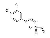 1,2-dichloro-4-(2-ethenylsulfonylethenylsulfanyl)benzene结构式