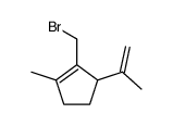 1-Methyl-2-bromomethyl-3-isopropenylcyclopent-1-ene结构式