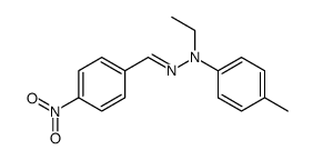 4-nitro-benzaldehyde-(ethyl-p-tolyl-hydrazone) Structure