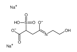 Butanoic acid, 4-[(2-hydroxyethyl)amino]-4-oxosulfo-, N-tallow alkyl derivs., disodium salts结构式