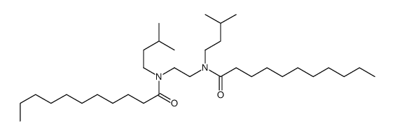 N-(3-methylbutyl)-N-[2-[3-methylbutyl(undecanoyl)amino]ethyl]undecanamide Structure
