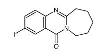 2-IODO-7,8,9,10-TETRAHYDROAZEPINO[2,1-B]QUINAZOLIN-12(6H)-ONE结构式
