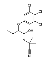 N-(2-cyanopropan-2-yl)-2-(3,4,5-trichlorophenoxy)butanamide结构式