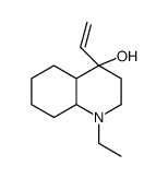 4-ethenyl-1-ethyl-2,3,4a,5,6,7,8,8a-octahydroquinolin-4-ol Structure