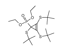 1,2,3-Tri(tert.butylthio)-1-diethoxyphosphoryl-cyclopropen结构式