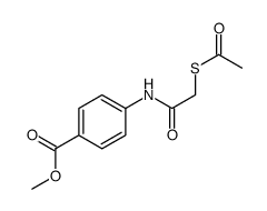 methyl 4-[(2-acetylsulfanylacetyl)amino]benzoate Structure