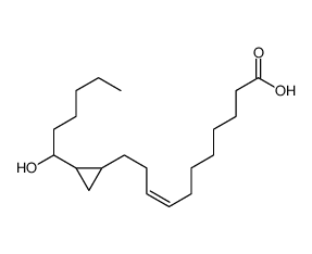 (E)-11-[2-(1-hydroxyhexyl)cyclopropyl]undec-8-enoic acid Structure