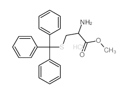 L-Cysteine,S-(triphenylmethyl)-, methyl ester, hydrochloride (1:1) Structure