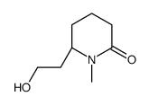 (6S)-6-(2-hydroxyethyl)-1-methylpiperidin-2-one Structure