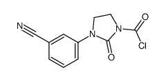 3-(3-cyanophenyl)-2-oxoimidazolidine-1-carbonyl chloride Structure