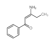 (E)-3-amino-1-phenyl-pent-2-en-1-one结构式