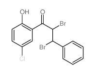 1-Propanone,2,3-dibromo-1-(5-chloro-2-hydroxyphenyl)-3-phenyl- Structure