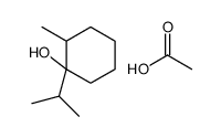 acetic acid,2-methyl-1-propan-2-ylcyclohexan-1-ol结构式