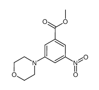 3-(4-morpholinyl)-5-nitro-benzoic acid, methyl ester结构式