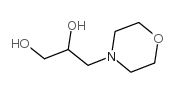 3-morpholinopropane-1,2-diol Structure