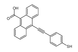 10-[2-(4-sulfanylphenyl)ethynyl]anthracene-9-carboxylic acid Structure