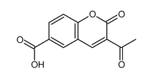 3-Acetyl-2-oxo-α-chromene-6-carboxylic acid结构式