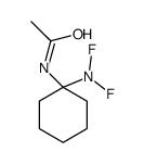 N-[1-(difluoroamino)cyclohexyl]acetamide Structure