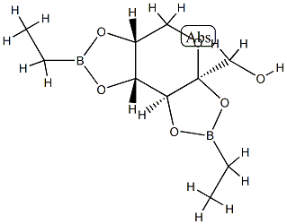 2-O,3-O:4-O,5-O-Bis(ethylboranediyl)-β-D-fructopyranose structure