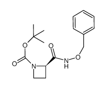 2R-benzyloxycarbamoylazetidine-1-carboxylic acid tert-butyl ester Structure