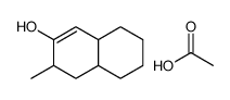 acetic acid,3-methyl-3,4,4a,5,6,7,8,8a-octahydronaphthalen-2-ol结构式