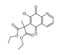 2-(7-Chloro-5,8-dioxo-5,8-dihydro-quinolin-6-yl)-2-methyl-malonic acid diethyl ester Structure