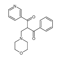 2-(morpholin-4-ylmethyl)-1-phenyl-3-pyridin-3-ylpropane-1,3-dione结构式