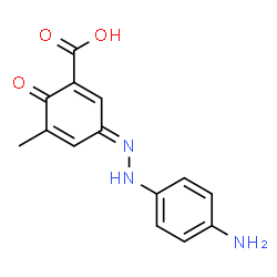 5-[(4-aminophenyl)azo]-3-methylsalicylic acid structure