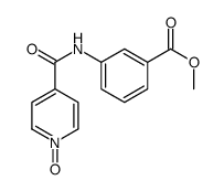 3-[[4-(Methyloxycarbonyl)phenyl]carbamoyl]pyridine 1-oxide Structure