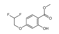 methyl 4-(2,2-difluoroethoxy)-2-hydroxybenzoate结构式