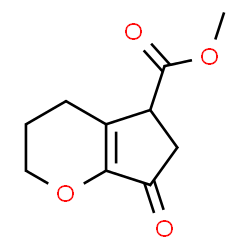 Cyclopenta[b]pyran-5-carboxylic acid, 2,3,4,5,6,7-hexahydro-7-oxo-, methyl ester (9CI)结构式