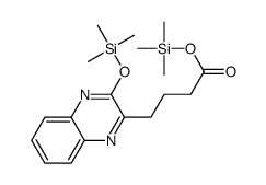 trimethylsilyl 4-(3-trimethylsilyloxyquinoxalin-2-yl)butanoate结构式