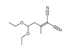 2-(3.3-diethoxy-1-methylpropylidene)malononitrile Structure