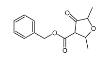 2,5-dimethyl-3-carbobenzyloxy-tetrahydrofuran-4-one Structure