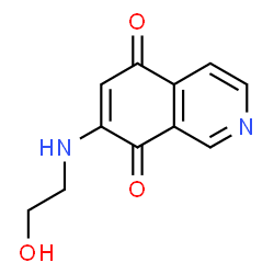 5,8-Isoquinolinedione, 7-[(2-hydroxyethyl)amino]- (9CI) Structure