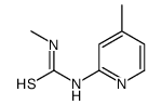 1-methyl-3-(4-methylpyridin-2-yl)thiourea结构式