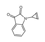 1-cycloprop-2-en-1-ylindole-2,3-dione结构式