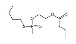 2-[butylsulfanyl(methyl)phosphoryl]oxyethyl butanoate结构式