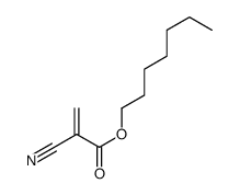 heptyl 2-cyanoprop-2-enoate结构式
