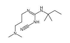 1-cyano-2-[3-(dimethylamino)propyl]-3-(2-methylbutan-2-yl)guanidine结构式