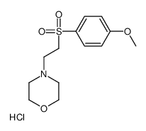 4-[2-(4-methoxyphenyl)sulfonylethyl]morpholine,hydrochloride Structure