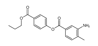 4-(propoxycarbonyl)phenyl 3-amino-4-methylbenzoate结构式