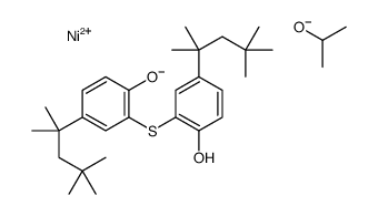 (propan-2-ol)[[2,2'-thiobis[4-(1,1,3,3-tetramethylbutyl)phenolato]](2-)-O,O',S]nickel Structure