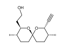 2-((2R,3S,6S,8S,9R)-8-Ethynyl-3,9-dimethyl-1,7-dioxa-spiro[5.5]undec-2-yl)-ethanol Structure