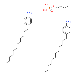 butyl dihydrogen phosphate, compound with 4-tetrapropyleneaniline (1:2) Structure