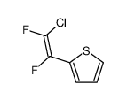 2-(2-chloro-1,2-difluoroethenyl)thiophene结构式